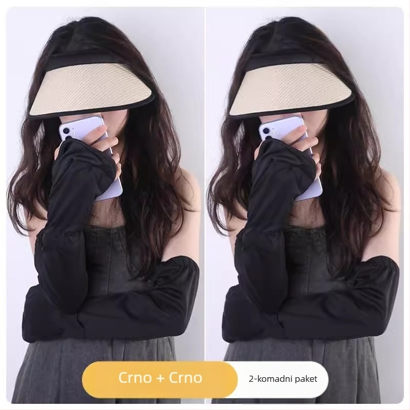 Rukavi za vožnju bicikla s UV zaštitom, Ice Silk tkanina, prozračni poliester, širok, udoban dizajn, pogodni za vožnju, putovanja i aktivnosti na otvorenom