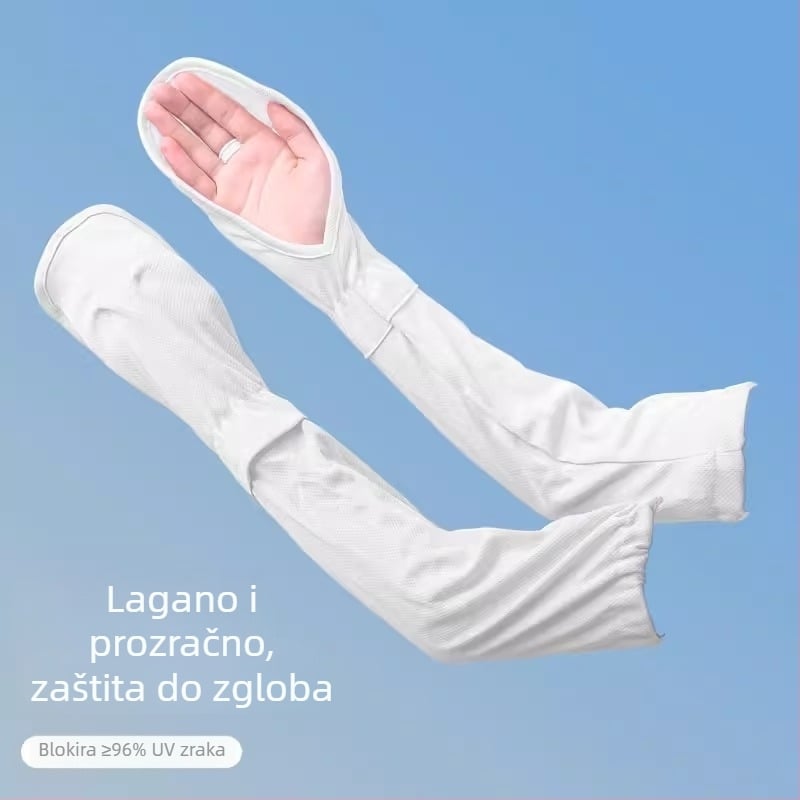 Rukavi za vožnju bicikla s UV zaštitom, Ice Silk tkanina, prozračni poliester, širok, udoban dizajn, pogodni za vožnju, putovanja i aktivnosti na otvorenom