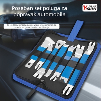 Alat od nehrđajućeg čelika za demontažu unutarnjeg panela vrata automobila i prilagodbe, za uklanjanje navigacijskog i audio sustava