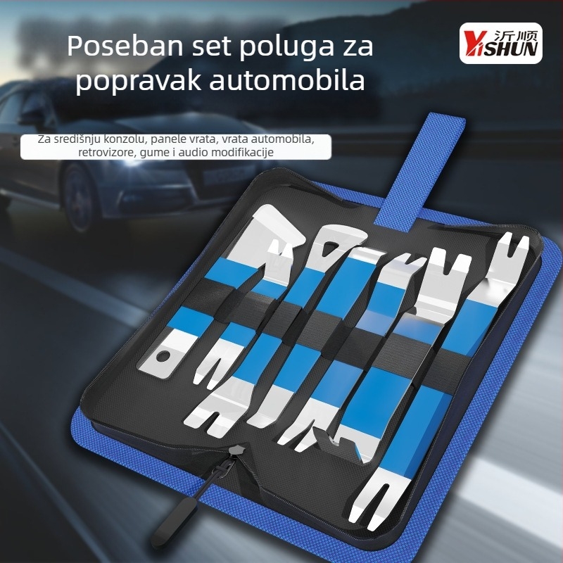 Alat od nehrđajućeg čelika za demontažu unutarnjeg panela vrata automobila i prilagodbe, za uklanjanje navigacijskog i audio sustava