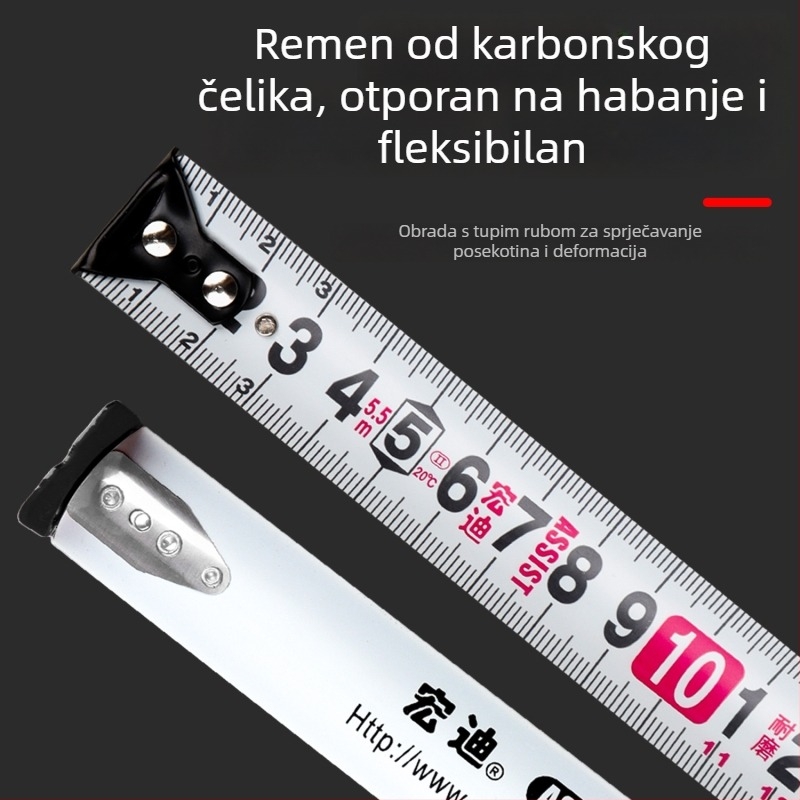 Hongdi mjeračka traka, otporna na habanje, visoka preciznost, vodootporna, izdržljiva, čelično ravnalo