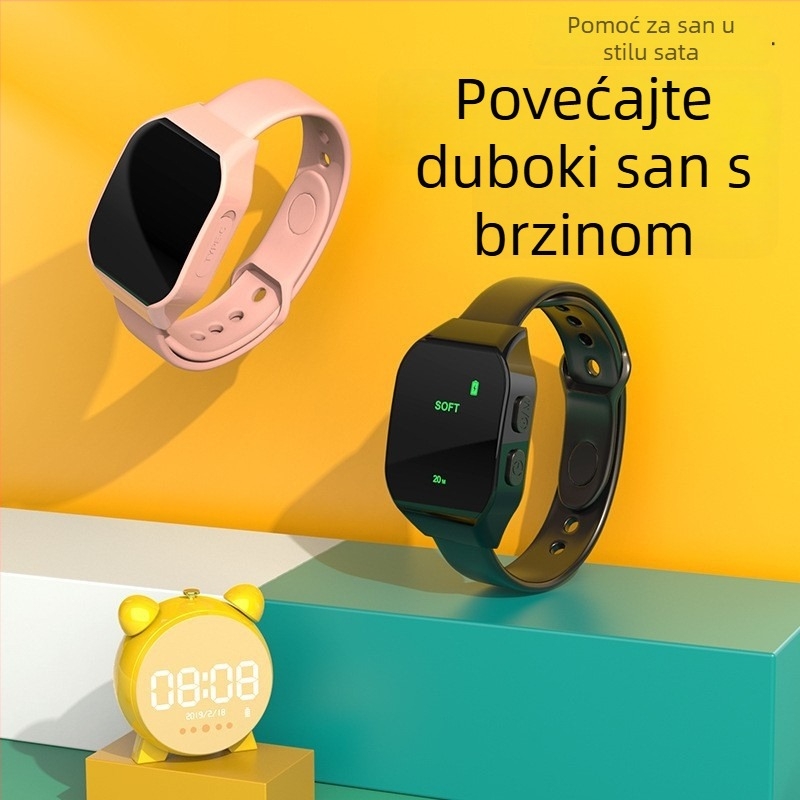 Pametni sat s mikrostrujnom za pomoć pri spavanju — digitalni zaslon, ugrađena baterija 100–300 mAh, trajanje više od 12 sati, funkcija tajmera