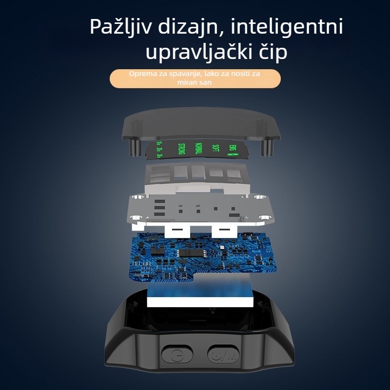 Pametni sat s mikrostrujnom za pomoć pri spavanju — digitalni zaslon, ugrađena baterija 100–300 mAh, trajanje više od 12 sati, funkcija tajmera