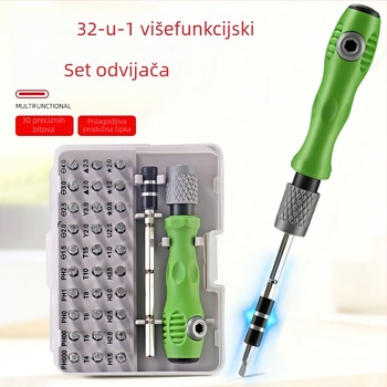 32-u-1 multifunkcionalni set odvijača za mobitel i računalo – 45# čelik, magnetni, 113 g