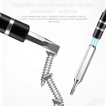 32-u-1 multifunkcionalni set odvijača za mobitel i računalo – 45# čelik, magnetni, 113 g