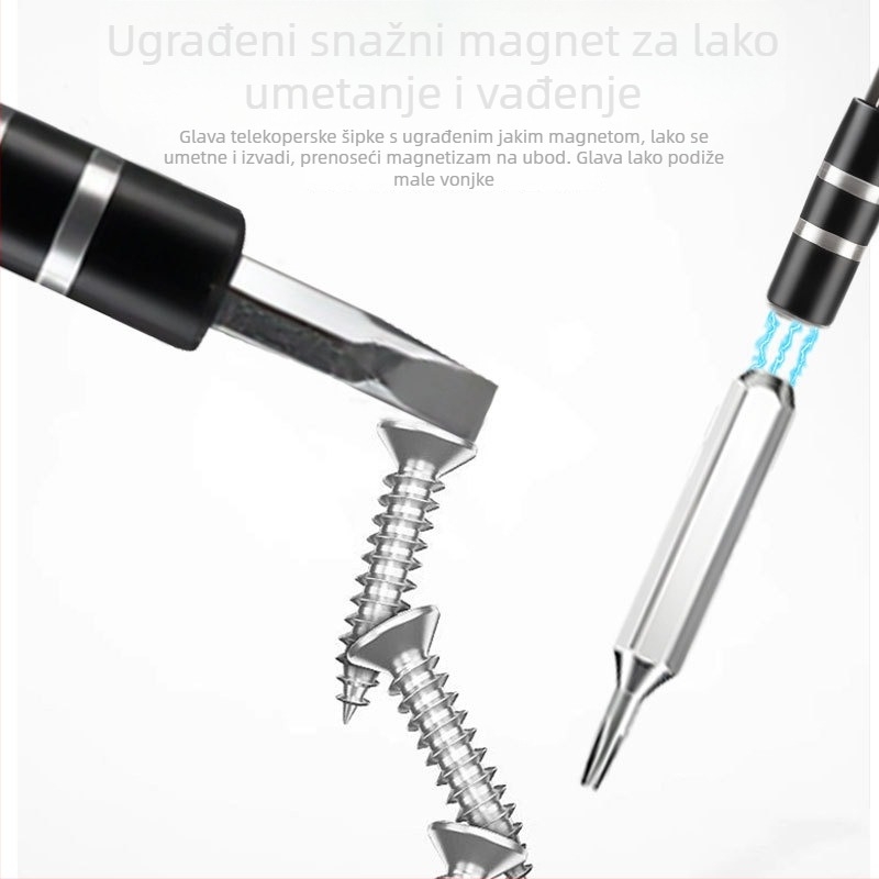 32-u-1 multifunkcionalni set odvijača za mobitel i računalo – 45# čelik, magnetni, 113 g