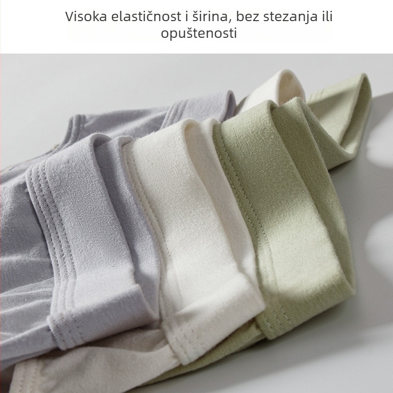 Muške pamukaste gaćice, bezšivne, prozračne, antibakterijske, 95–100% pamuk