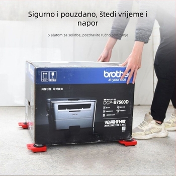 Pomoć za preseljenje s univerzalnim kotačićima za namještaj i kućanske uređaje, metalna konstrukcija, komplet od 40 komada, sustav demontaže, kućna upotreba