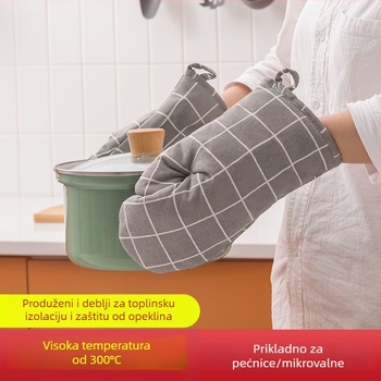 Rukavice za mikrovalnu pećnicu - izolirane, zaštita od opeklina, izuzetno debele, otporne na visoke temperature - Brend Unique, Materijal Tkanina, Set od 40 komada, Kućna upotreba