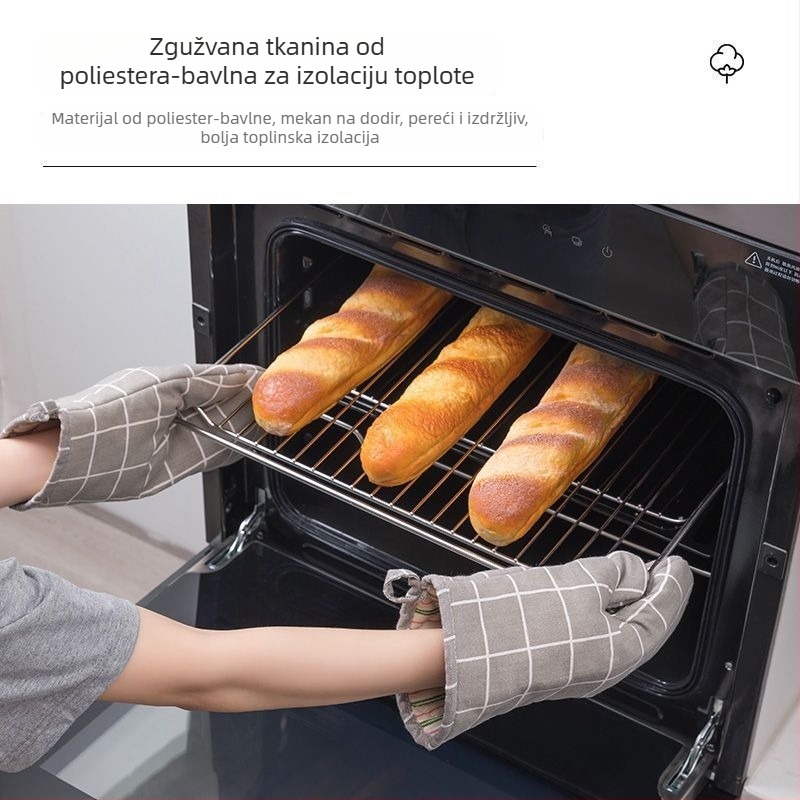 Rukavice za mikrovalnu pećnicu - izolirane, zaštita od opeklina, izuzetno debele, otporne na visoke temperature - Brend Unique, Materijal Tkanina, Set od 40 komada, Kućna upotreba