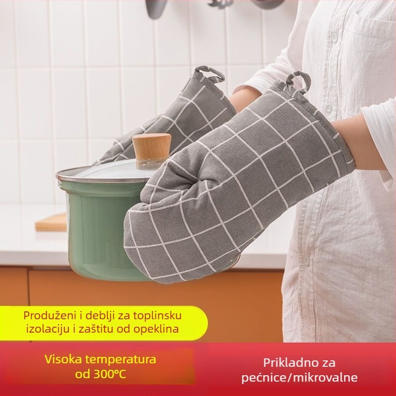 Rukavice za mikrovalnu pećnicu - izolirane, zaštita od opeklina, izuzetno debele, otporne na visoke temperature - Brend Unique, Materijal Tkanina, Set od 40 komada, Kućna upotreba