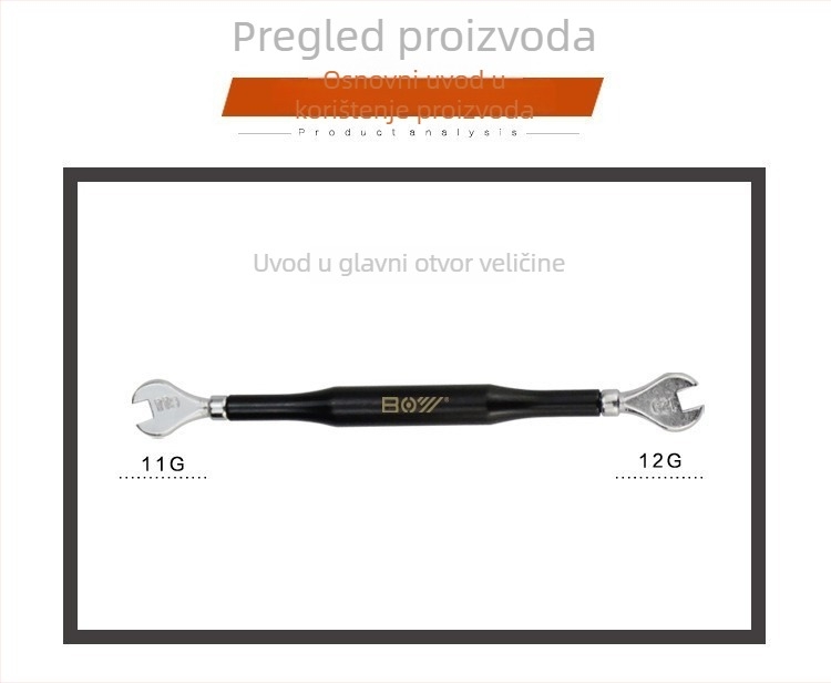 Ključ za napinjanje šipki kotača bicikla - karbonska čelika, prilagodba dostupna, BOY brend