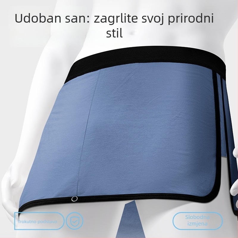 Muške modalne hlače za opuštanje, prozračne, srednje visine struka, glavna tkanina 90–95% modal, prepona 95–100% pamuk, pletene, jednobojni ili blok uzorak, sve sezone