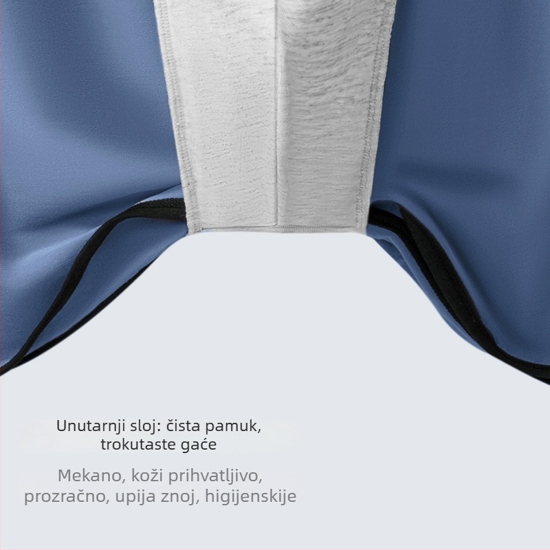 Muške modalne hlače za opuštanje, prozračne, srednje visine struka, glavna tkanina 90–95% modal, prepona 95–100% pamuk, pletene, jednobojni ili blok uzorak, sve sezone