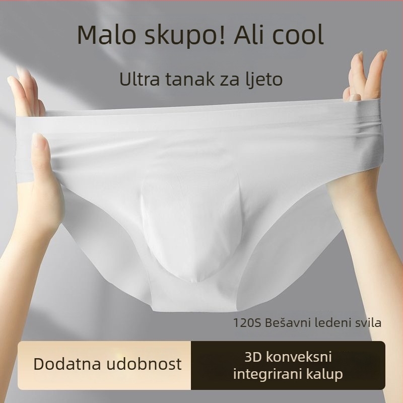 Muške Ice Silk gaćice, prozračne, brzo se suše, srednjeg struka, najlon