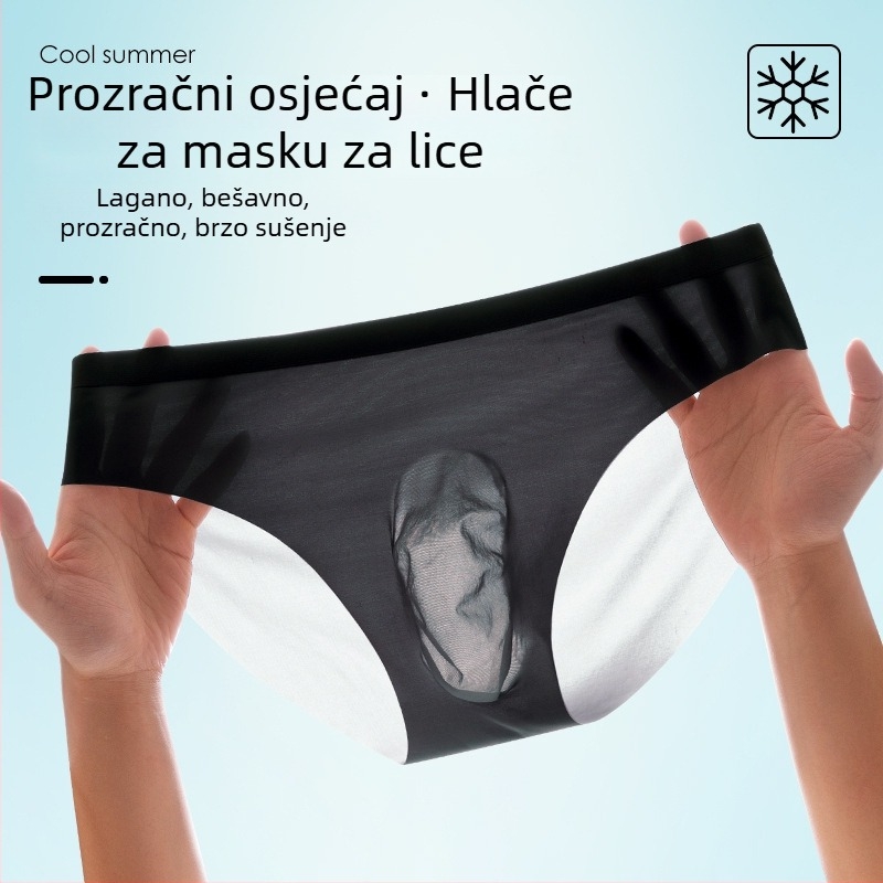 Muške Ice Silk gaćice, prozračne, brzo se suše, srednjeg struka, najlon