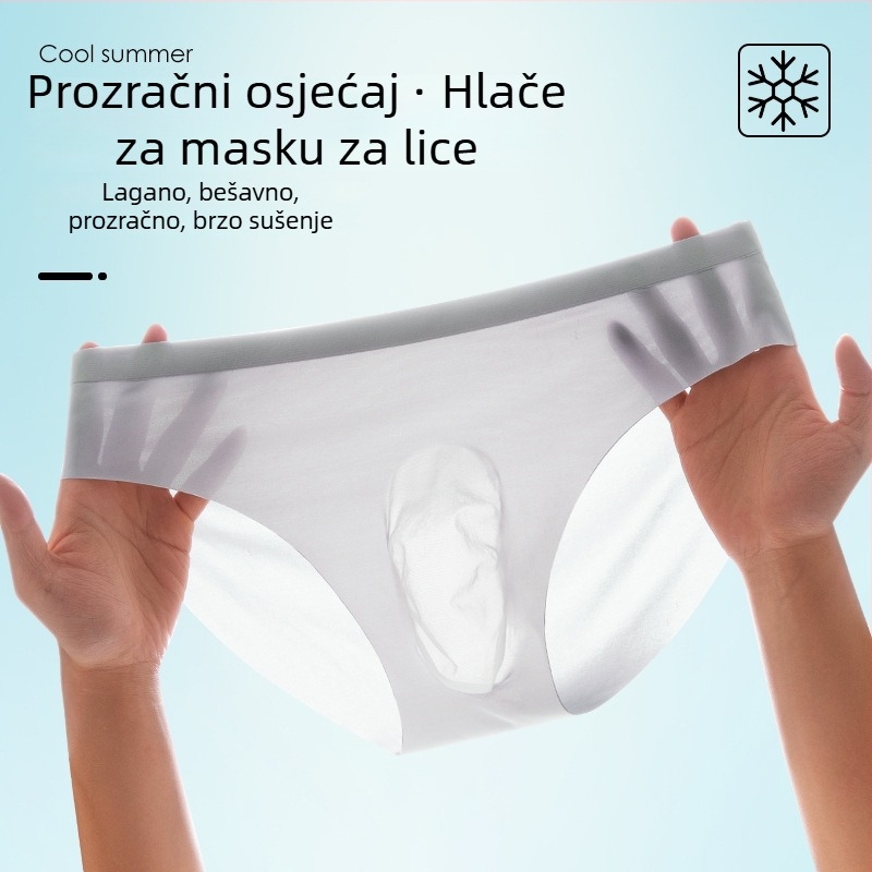 Muške Ice Silk gaćice, prozračne, brzo se suše, srednjeg struka, najlon