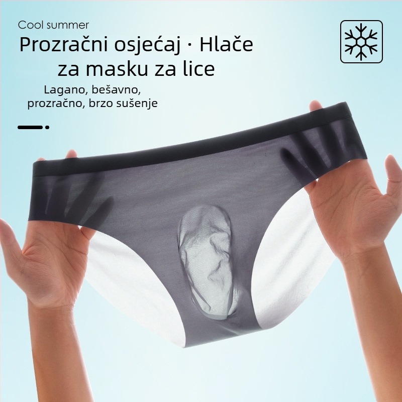 Muške Ice Silk gaćice, prozračne, brzo se suše, srednjeg struka, najlon