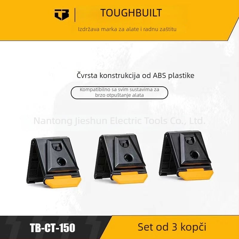 TOUGHBUILT Brzi sustav za vješanje – Univerzalna kopča, trodijelni set TB-CT-150, Pribor za kaiš alata
