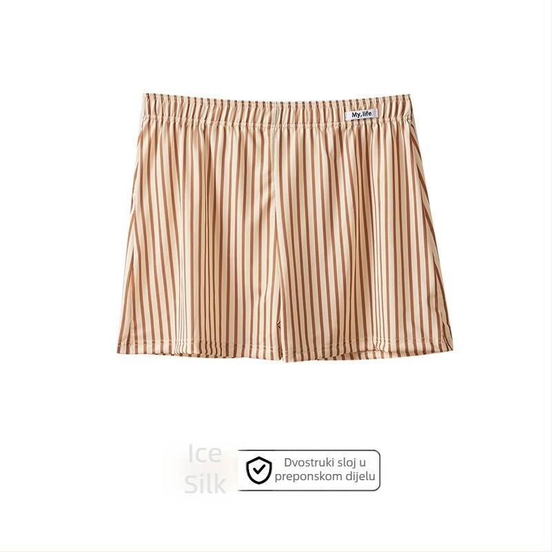 Muške prugaste boxerice od poliestera, prozračne, pleteni materijal, srednji pojas, brzo sušeći vlakno 41–50D (Materijal: Poliester; Prozračnost: Da; Pleteni materijal; Vlakno: 41–50D)