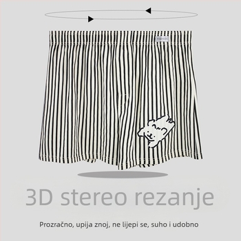 Novi muški opušteni kućni šorc, pamukasti bokserice, plus veličina, stil Aro