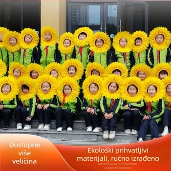 Sunflower headpiece za djecu – rekvizita za nastupe i ulazak na pozornicu (ljeto 2021)