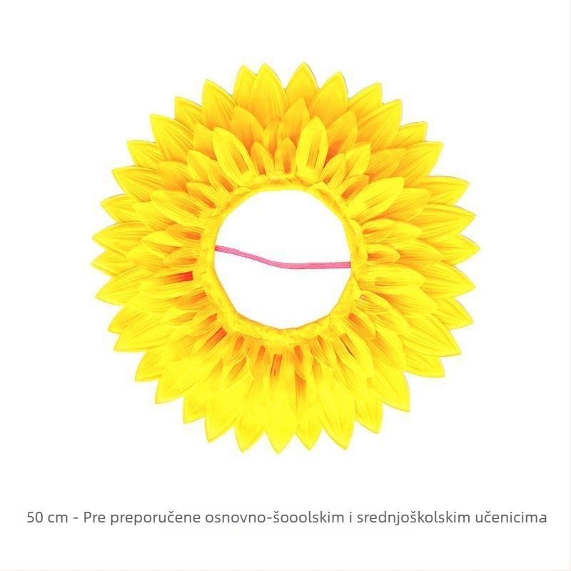 Sunflower headpiece za djecu – rekvizita za nastupe i ulazak na pozornicu (ljeto 2021)