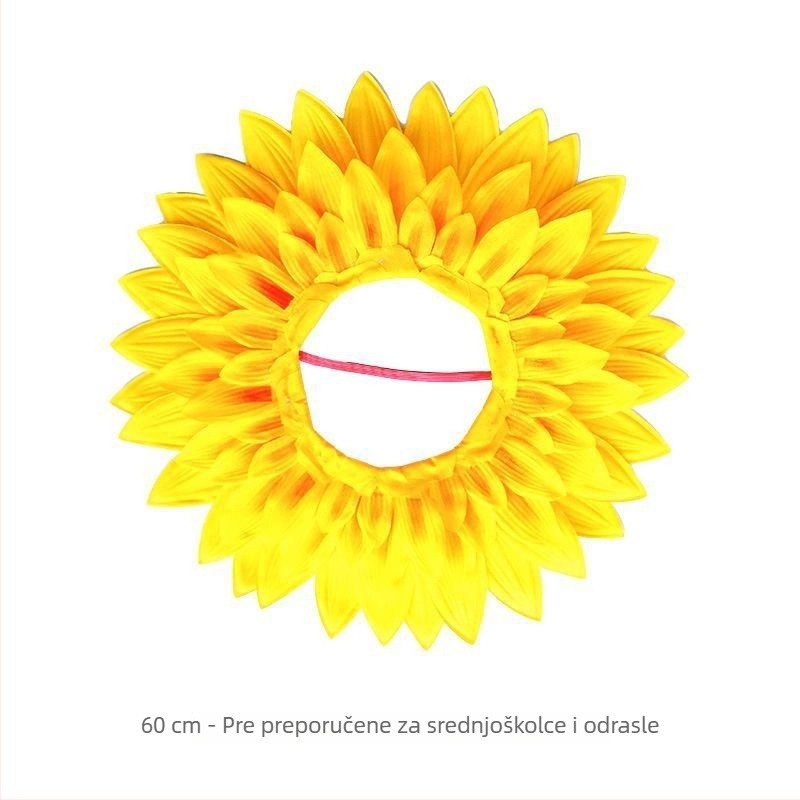 Sunflower headpiece za djecu – rekvizita za nastupe i ulazak na pozornicu (ljeto 2021)