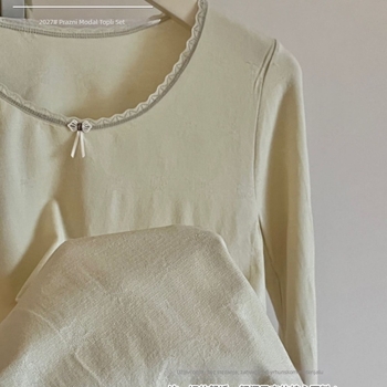 Ženski termalni set za bazni sloj: gornji dio s dugim rukavima i hlače 3/4, najlon tkanina, jednobojna, okrugli vrat, osnovni sloj, zadržava toplinu, 70–80% najlon, srednja težina 181–200 g/m²