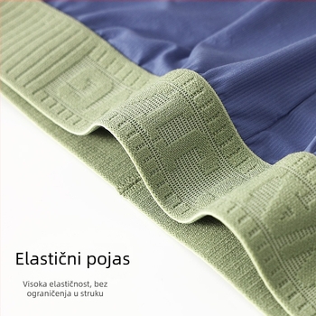 Muške prozračne opuštene kućne hlače od najlona, niski struk, podstava prepona od viskoze, 80-90% najlona, pogodne za sve sezone