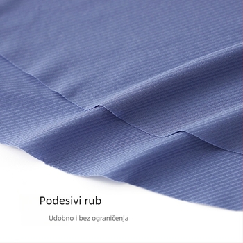 Muške prozračne opuštene kućne hlače od najlona, niski struk, podstava prepona od viskoze, 80-90% najlona, pogodne za sve sezone