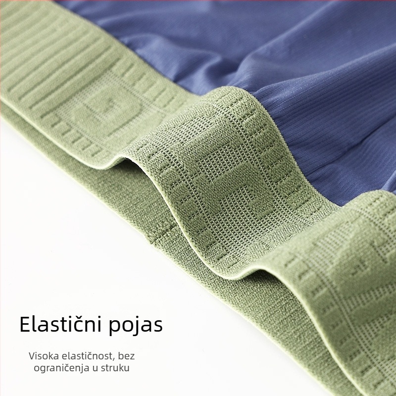 Muške prozračne opuštene kućne hlače od najlona, niski struk, podstava prepona od viskoze, 80-90% najlona, pogodne za sve sezone