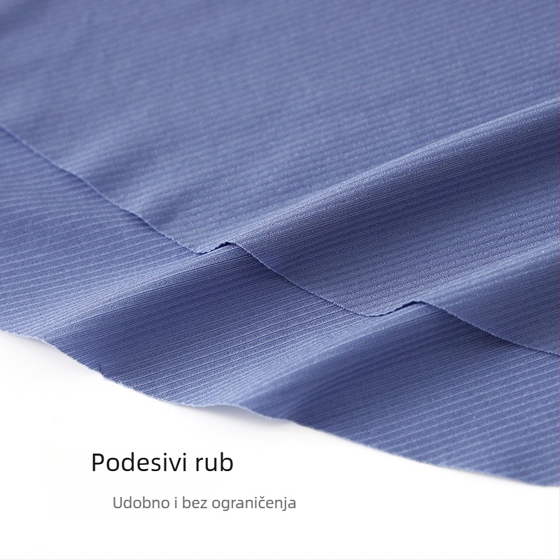 Muške prozračne opuštene kućne hlače od najlona, niski struk, podstava prepona od viskoze, 80-90% najlona, pogodne za sve sezone