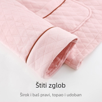 Odeća od flanelne tkanine, 100% pamuk, ekstra debeli, ovratnik s reverom, dugi rukavi, hlače