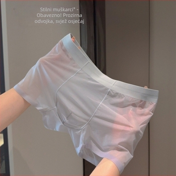 Muške bokserice visokog struka, najlon glavna tkanina (90–95%), pletene, prozračan, brzo se suše, antibakterijske