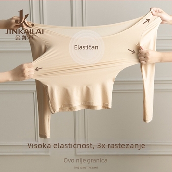 Najlonsko termalno osnovno gornje, prozračno, antistaticko, elastično, s okruglim izrezom