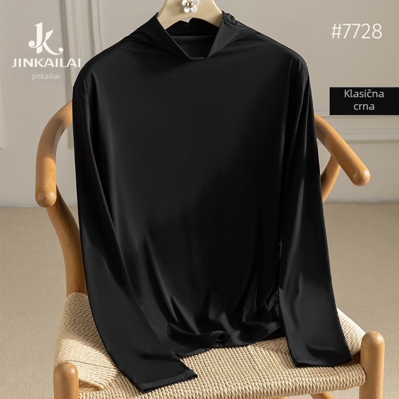 Najlonsko termalno osnovno gornje, prozračno, antistaticko, elastično, s okruglim izrezom