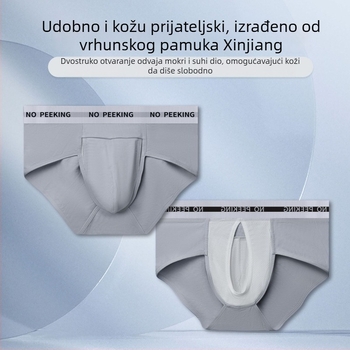Muške briefs od modalnog materijala, prozračne, antibakterijske, podižu stražnjicu, srednji pojas