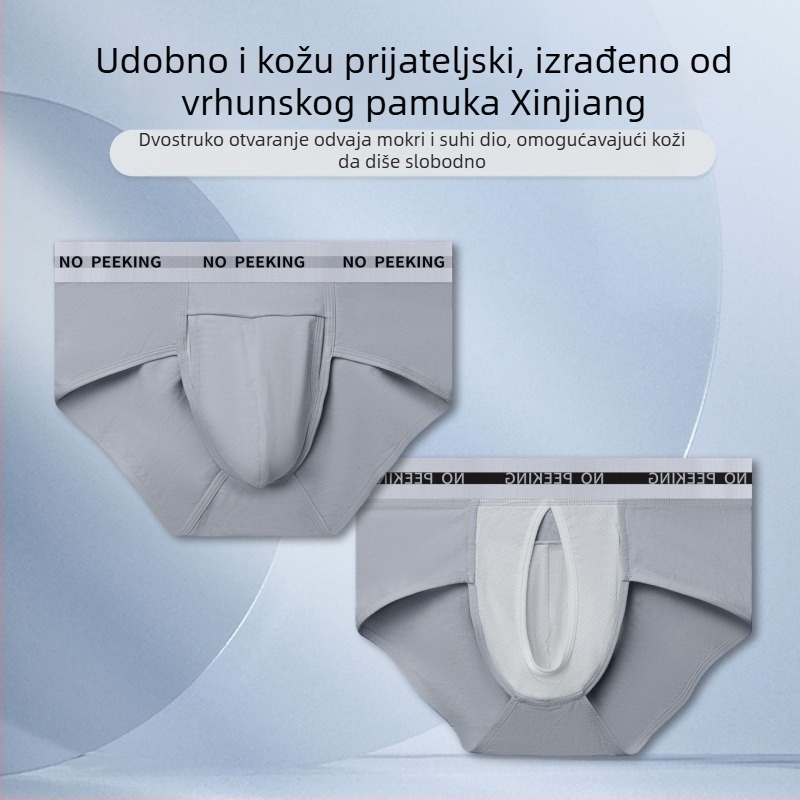 Muške briefs od modalnog materijala, prozračne, antibakterijske, podižu stražnjicu, srednji pojas