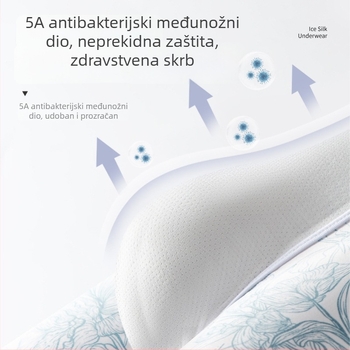 Muške boxerice Ice Silk od poliestera, upijanje vlage i prozračnost, podstava od viskoze, srednji pojas, cvjetni uzorak