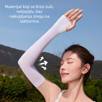 Ženske UV zaštitne rukave od ice silk materijala, prozračne za ljeto, za vožnju automobilom i biciklizam
