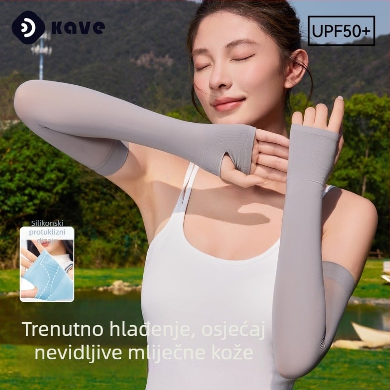 Ženske UV zaštitne rukave od ice silk materijala, prozračne za ljeto, za vožnju automobilom i biciklizam