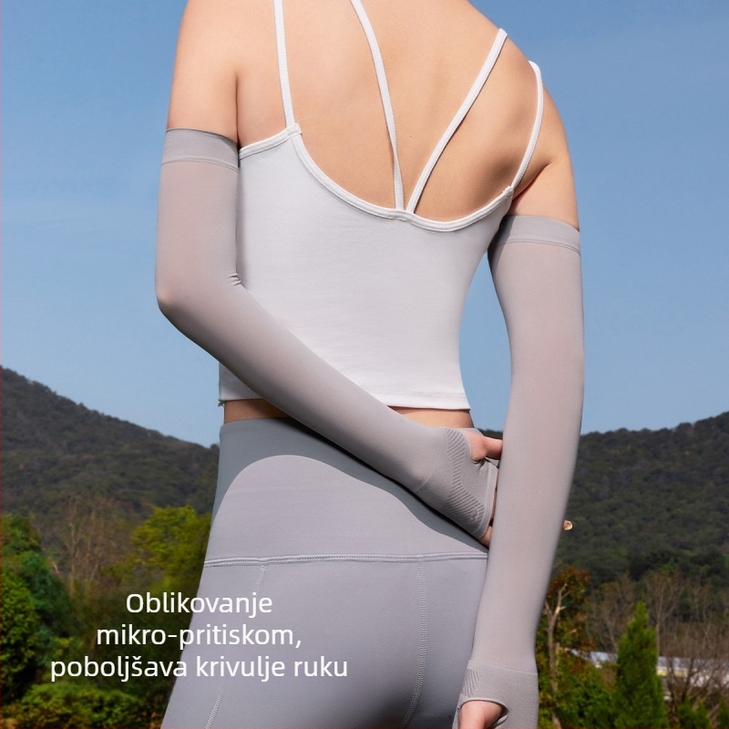 Ženske UV zaštitne rukave od ice silk materijala, prozračne za ljeto, za vožnju automobilom i biciklizam