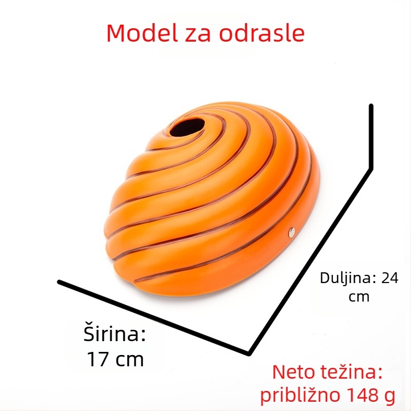 OXDM maska za cosplay – plastična, ninja rekvizit za Halloween