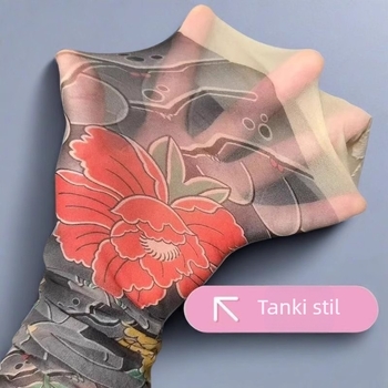 Cvjetne pantyhose s tetovažom na nogama, 15D, tanke, core-spun vlakno, oblikovanje, otporne na miris