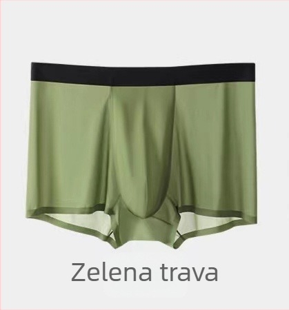 Muške bokserice Ice Silk, srednji pojas, najlonska tkanina 61–70D, pletene, podstava od regenerirane celuloze