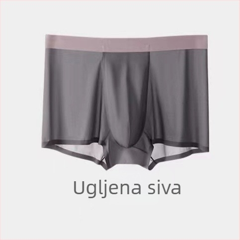Muške bokserice Ice Silk, srednji pojas, najlonska tkanina 61–70D, pletene, podstava od regenerirane celuloze