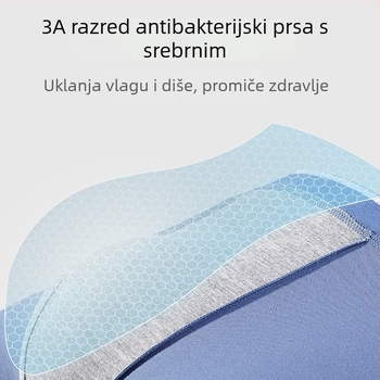 Muške bokserice od 95–100% pamuka, srednje visine struka, prozračne i antibakterijske.