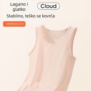 Ženska pamučna termo vest — okrugli izrez, bazni sloj ili za vanjsku uporabu, 95–100% pamuk, 201–250 g/m², jednobojna