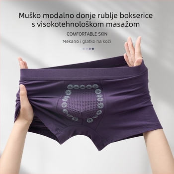 3-dijelni paket muških bokserica od modal vlakna, prozračni, antibakterijski, udoban kroj